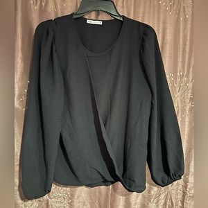 Zara black shirt long sleeve